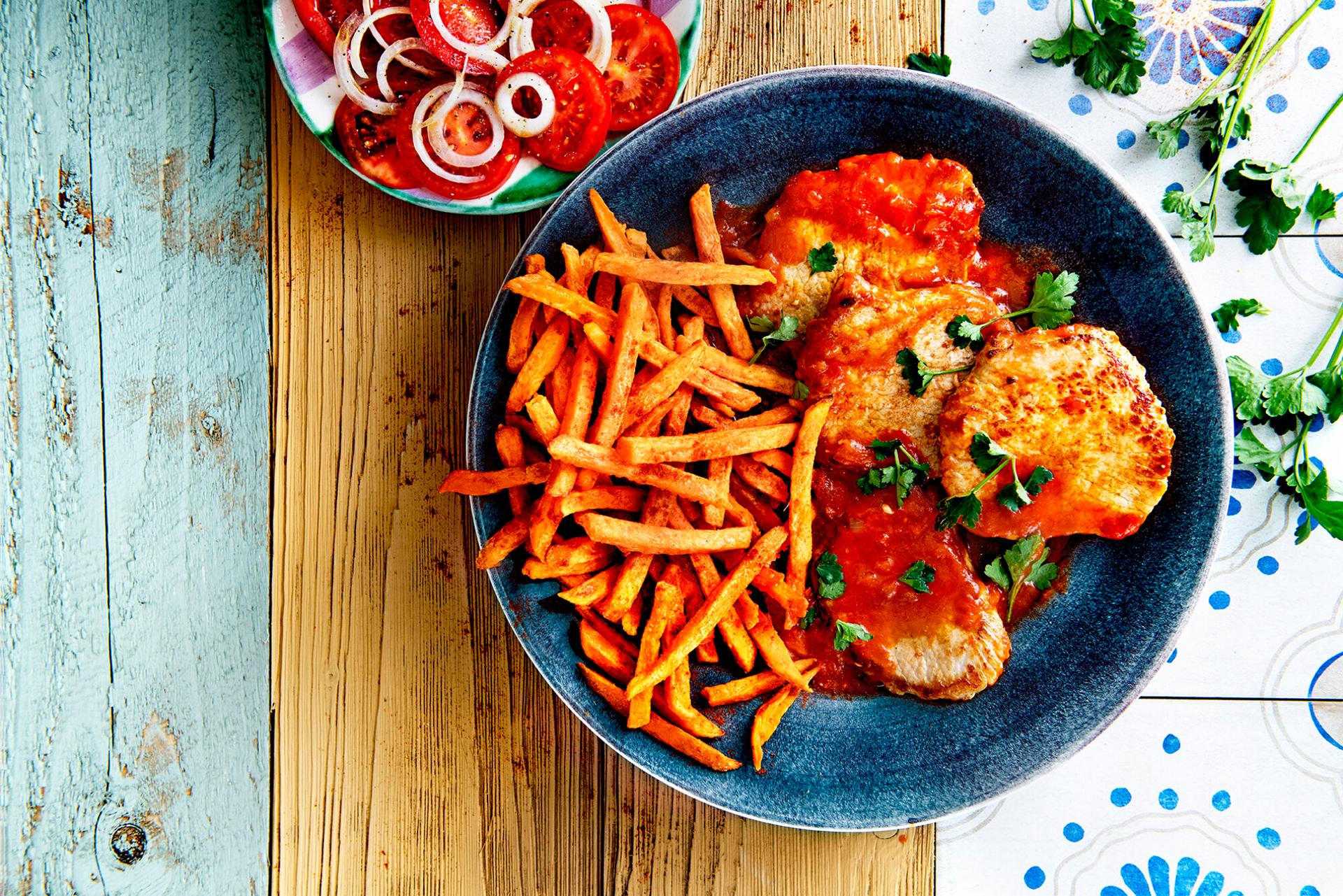 frytki z batatów Aviko ze sznyclem produkty do gastronomii