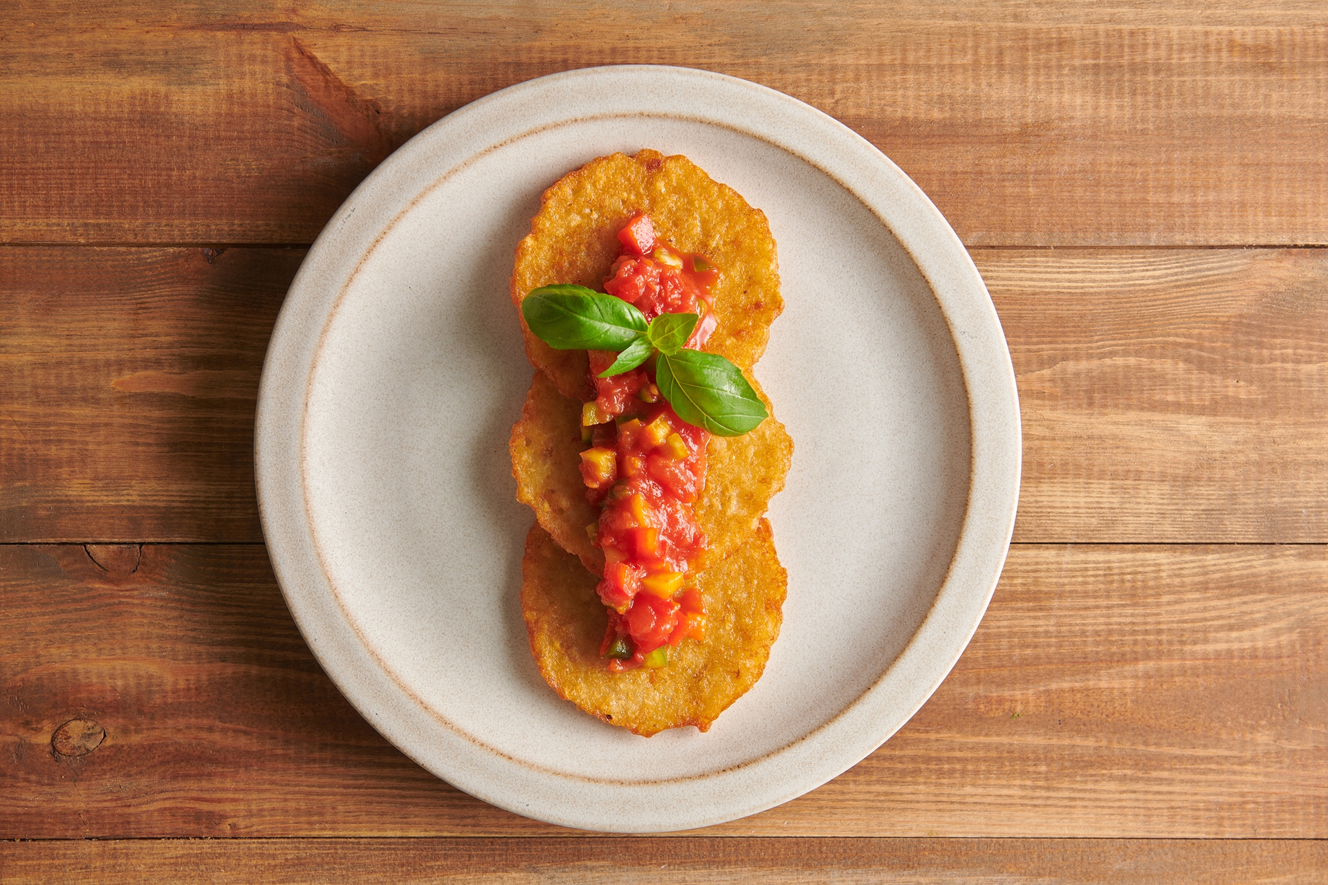 Placki ziemniaczane Aviko z paprykową pepperonatą