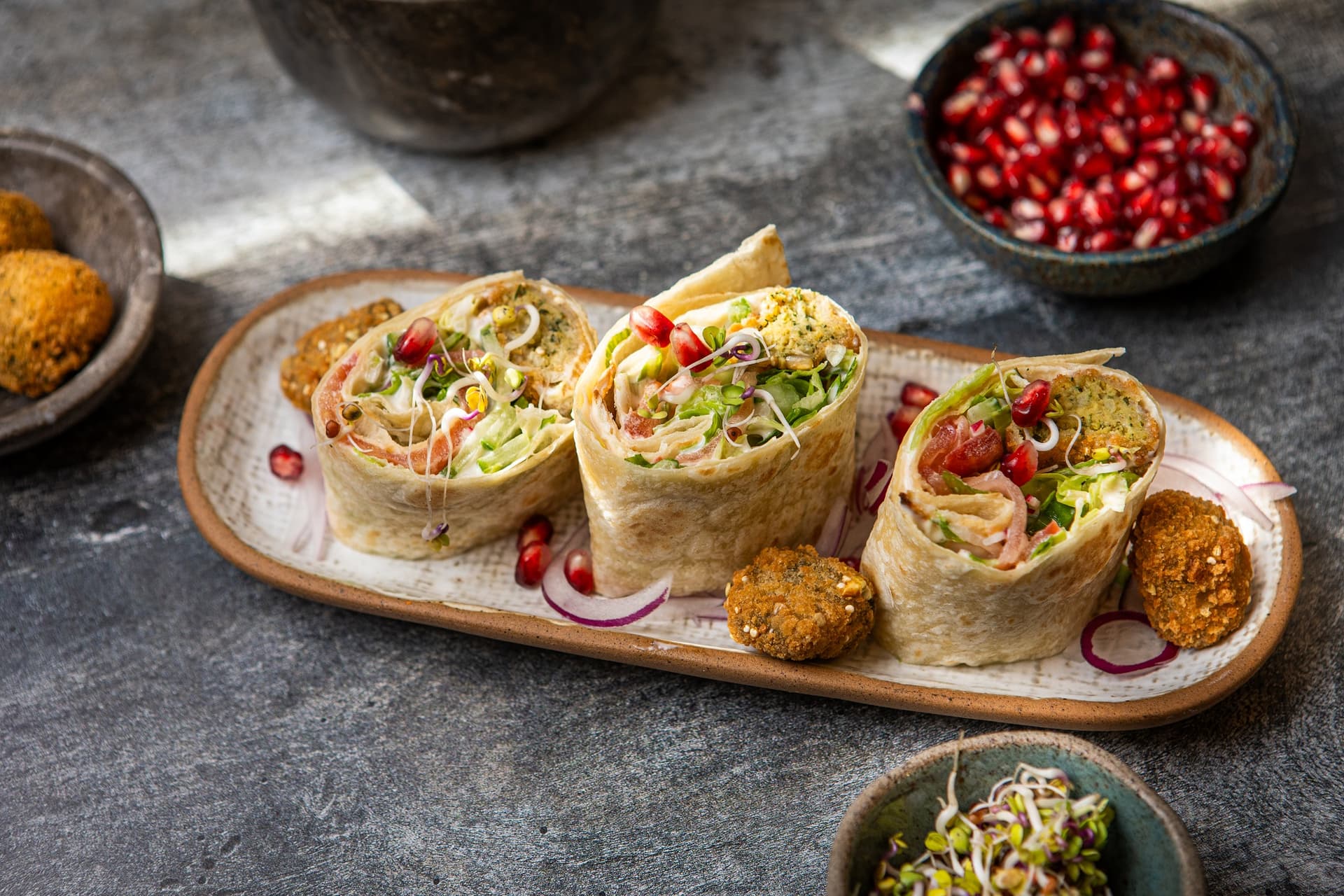 Wrap z falafelem - przepis Aviko dla gastronomii